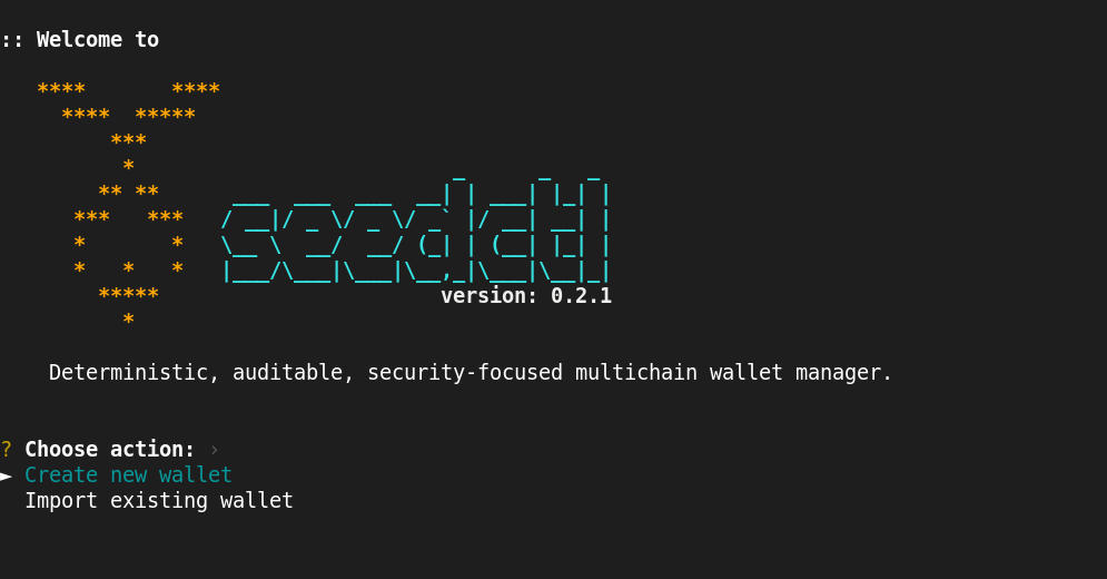 SeedCTL CLI startup screen
